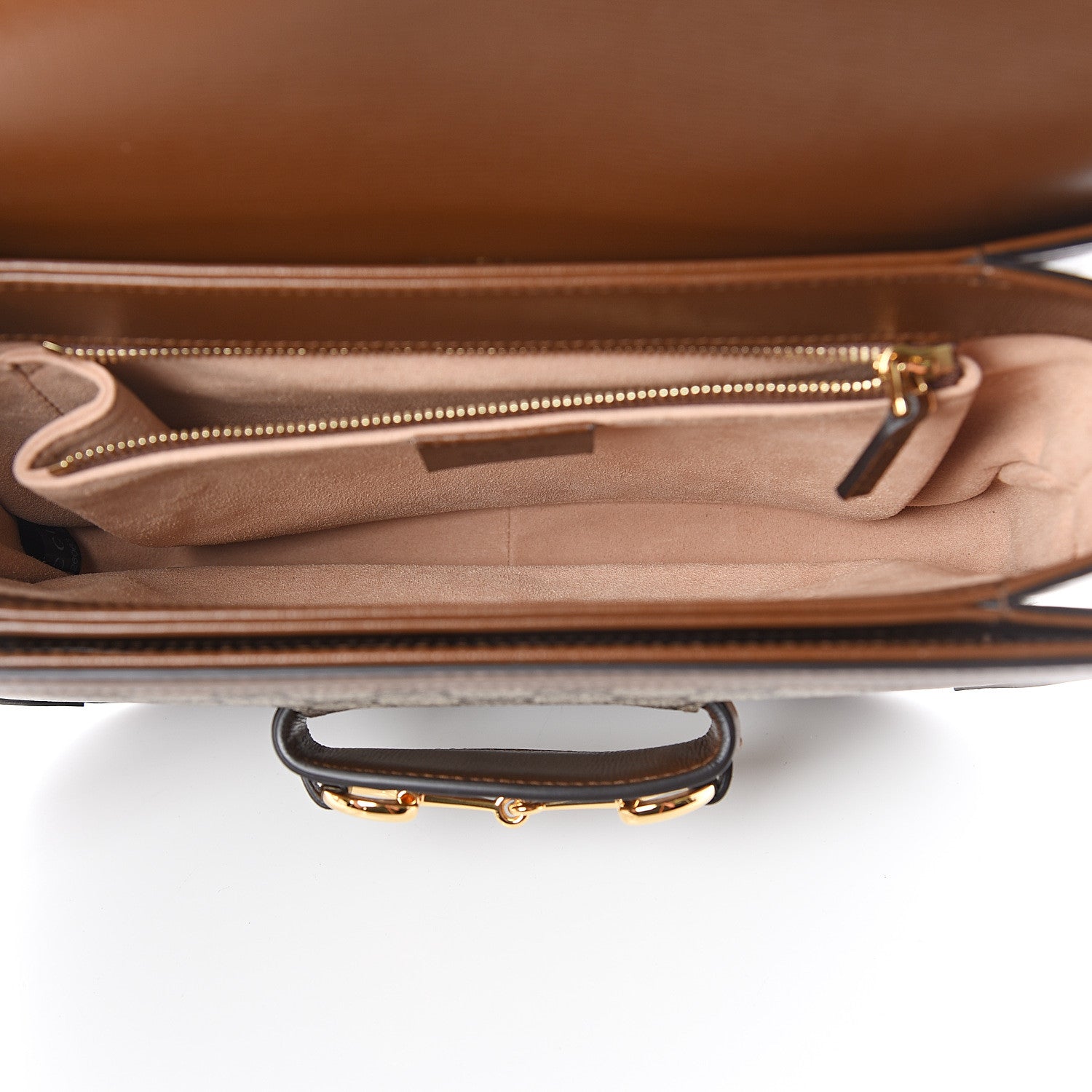 Gucci GG Supreme Monogram Horsebit 1955 Shoulder Bag Beige Brown Sugar 4 of 8