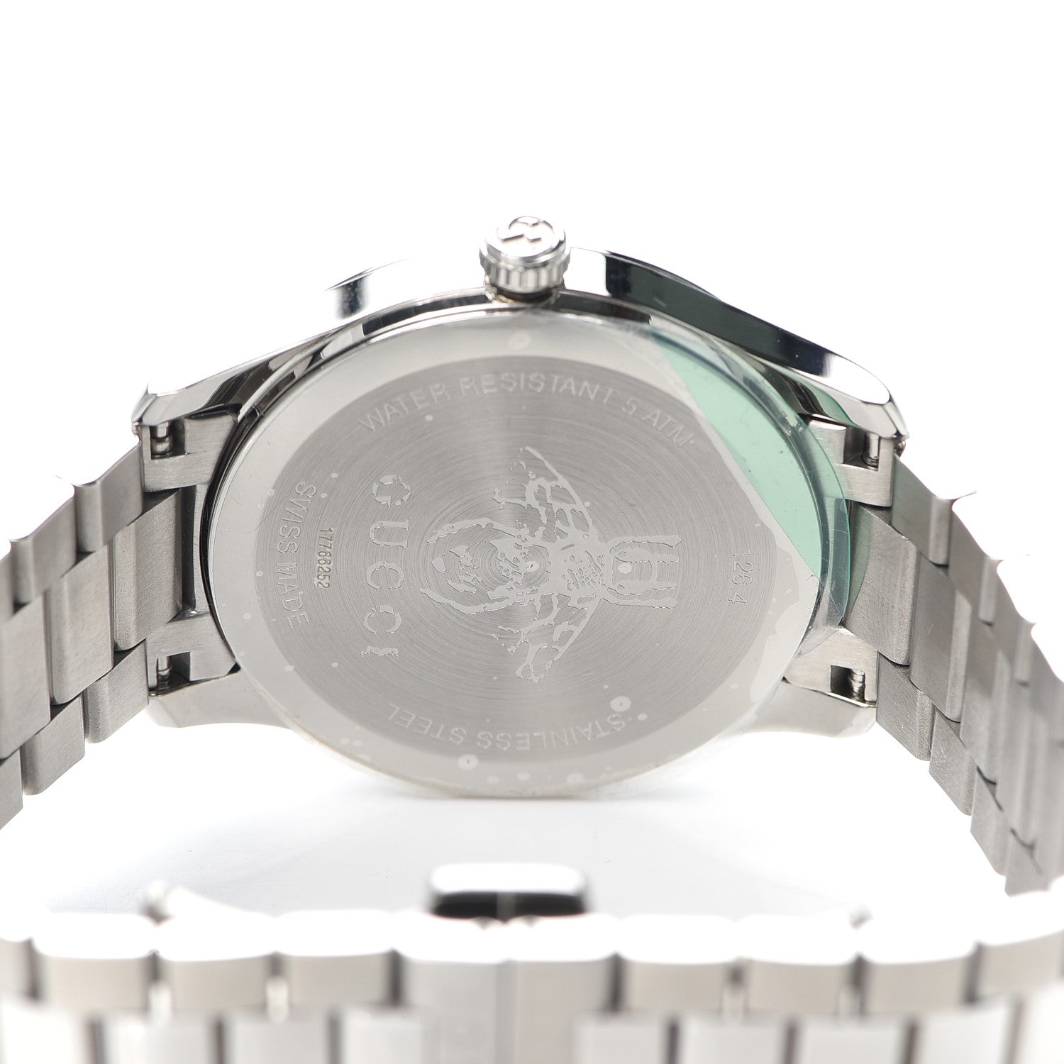 Gucci Stainless Steel 38mm G-Timeless Bee Quartz Watch 4 of 6