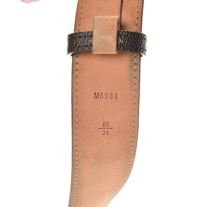 Louis Vuitton Monogram LV Cut Belt 85 34 5 of 11