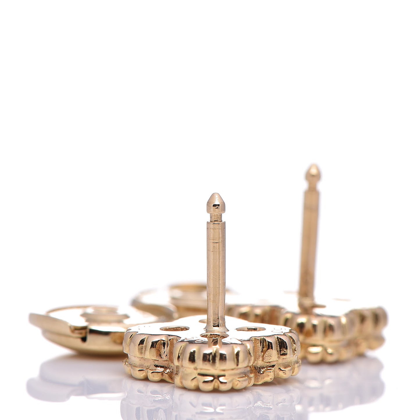 18K Yellow Gold Mother of Pearl Sweet Alhambra Earrings