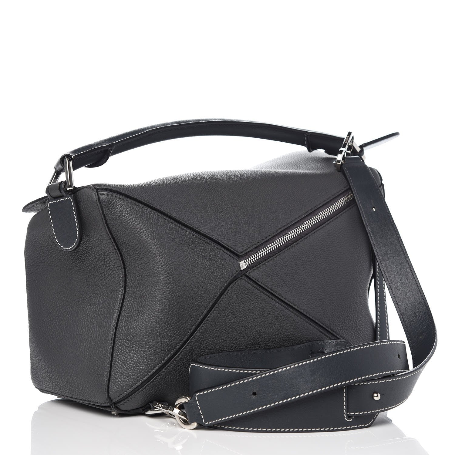 Loewe Calfskin Puzzle Bag Grey 3 of 8