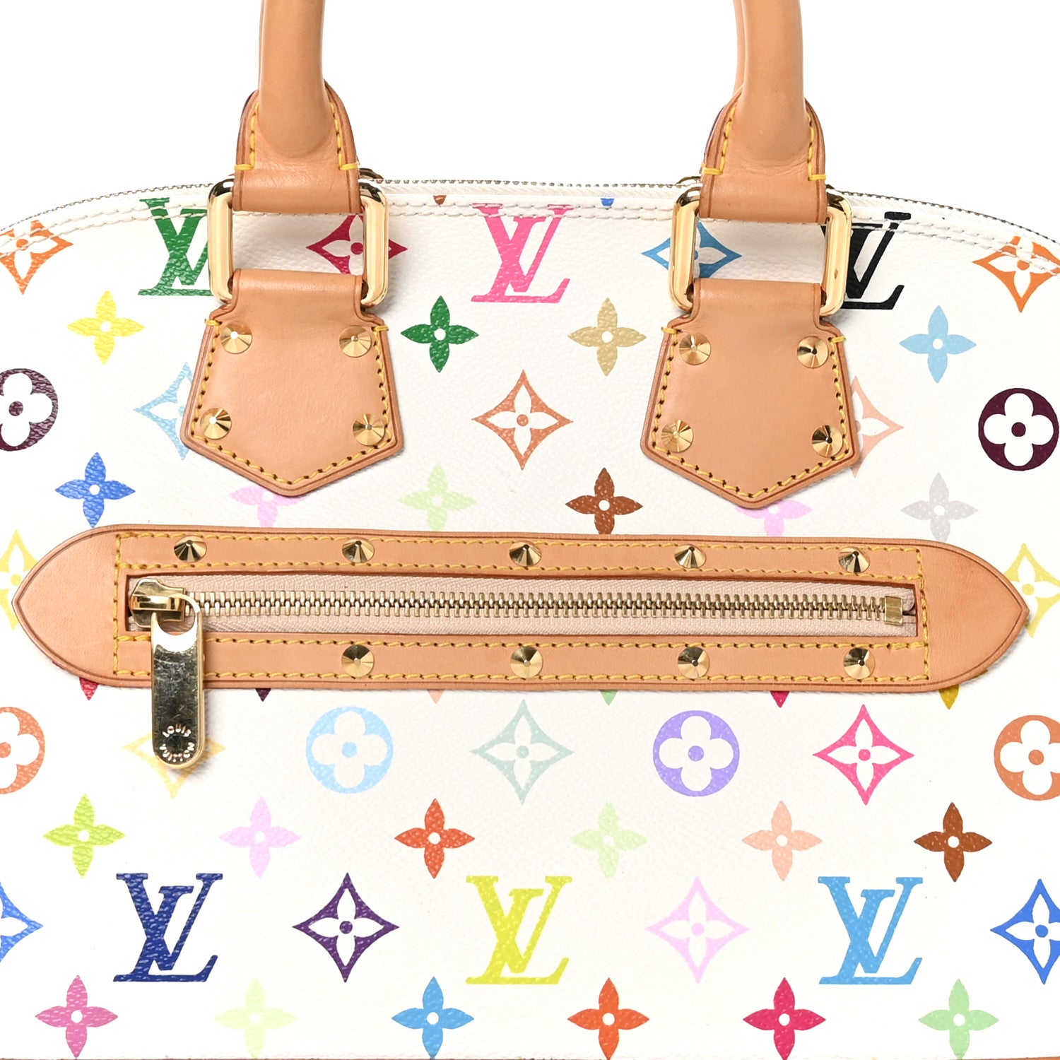 Louis Vuitton Monogram Multicolor Alma White 8 of 10