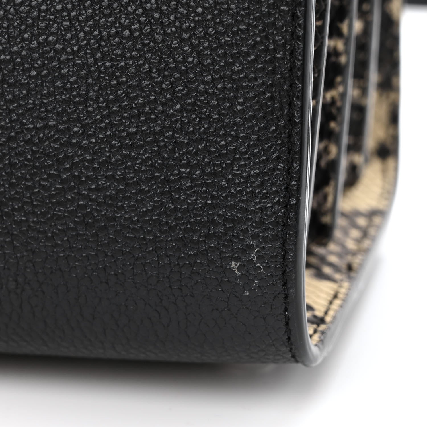 Saint Laurent Grained Calfskin Python Embossed Nano Sac De Jour Black 14 of 14