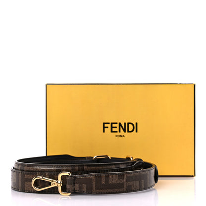 Fendi Glazed Fabric FF Strap You Tobacco 7 of 7