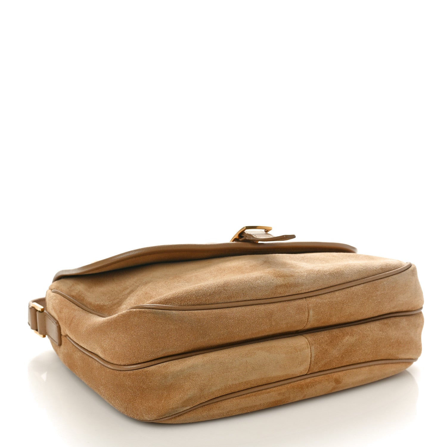 Saint Laurent Suede Sorbonne Medium Shoulder Bag Natural Tan 4 of 11