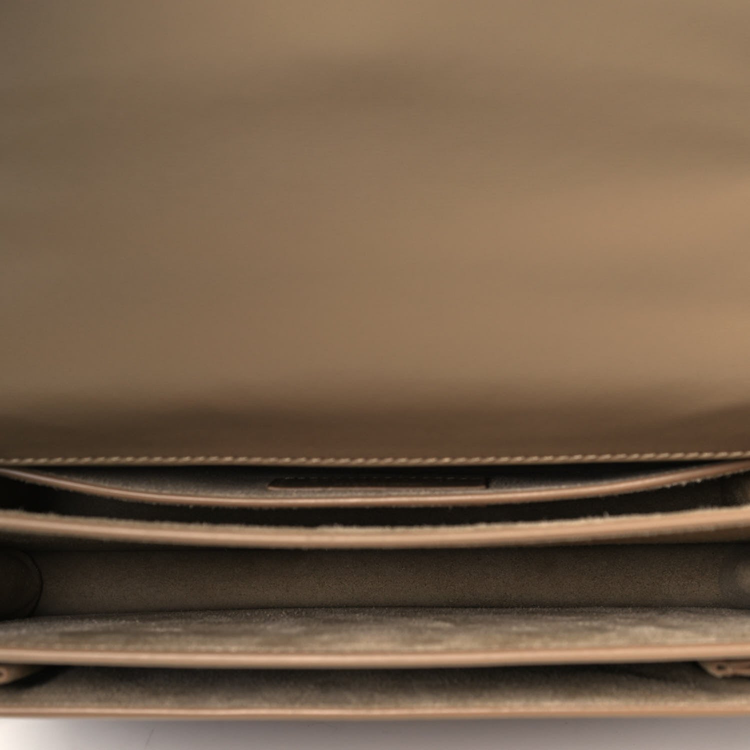 Saint Laurent Calfskin Medium Monogram Sunset Dark Beige 5 of 9
