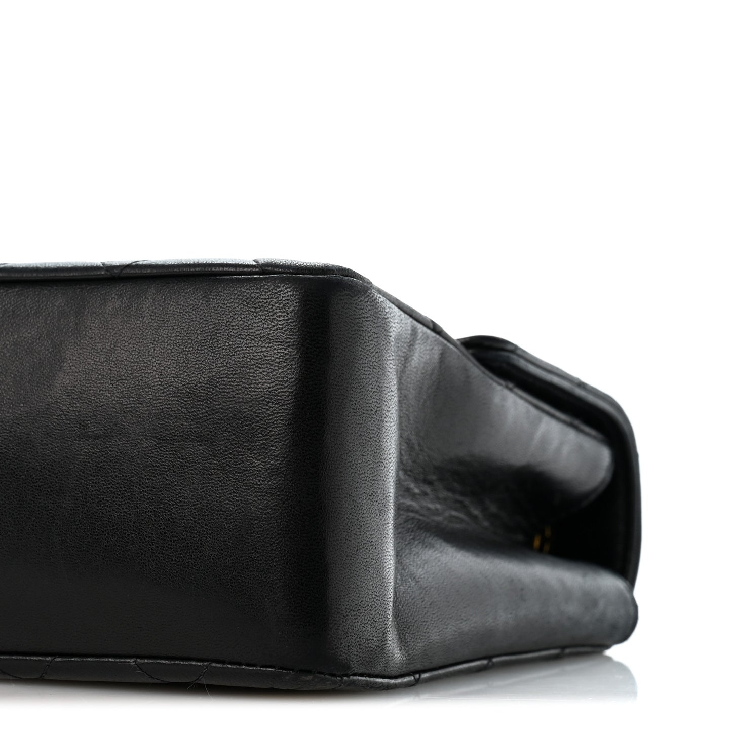 Lambskin Quilted Mini Kelly Flap Bag Black
