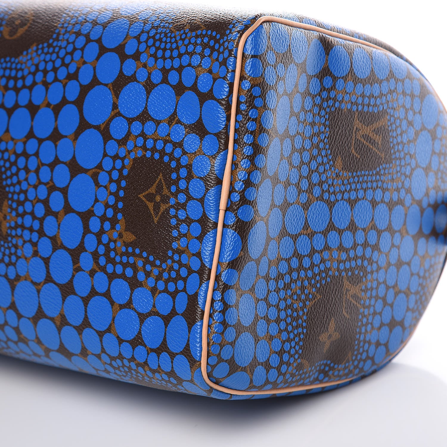 Louis Vuitton Monogram Kusama Town Speedy 30 Blue 9 of 11
