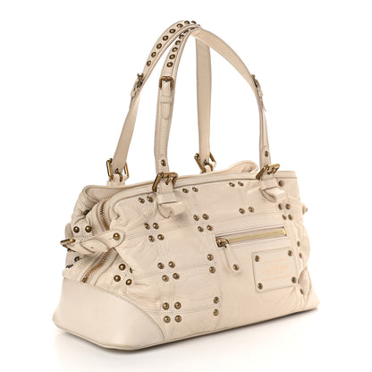 Louis Vuitton Lambskin Riveting White 2 of 15