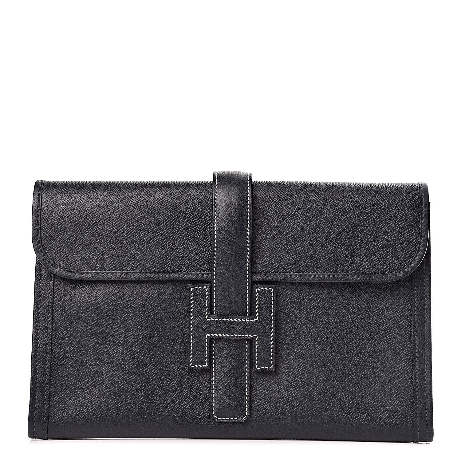 Hermes Epsom Jige PM Clutch Bleu Nuit 1 of 7