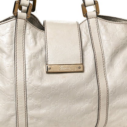 Gucci Guccissima New Ladies Web Tote Off White 8 of 11
