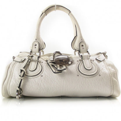 Chloe Leather Paddington Satchel Blanc 1 of 19