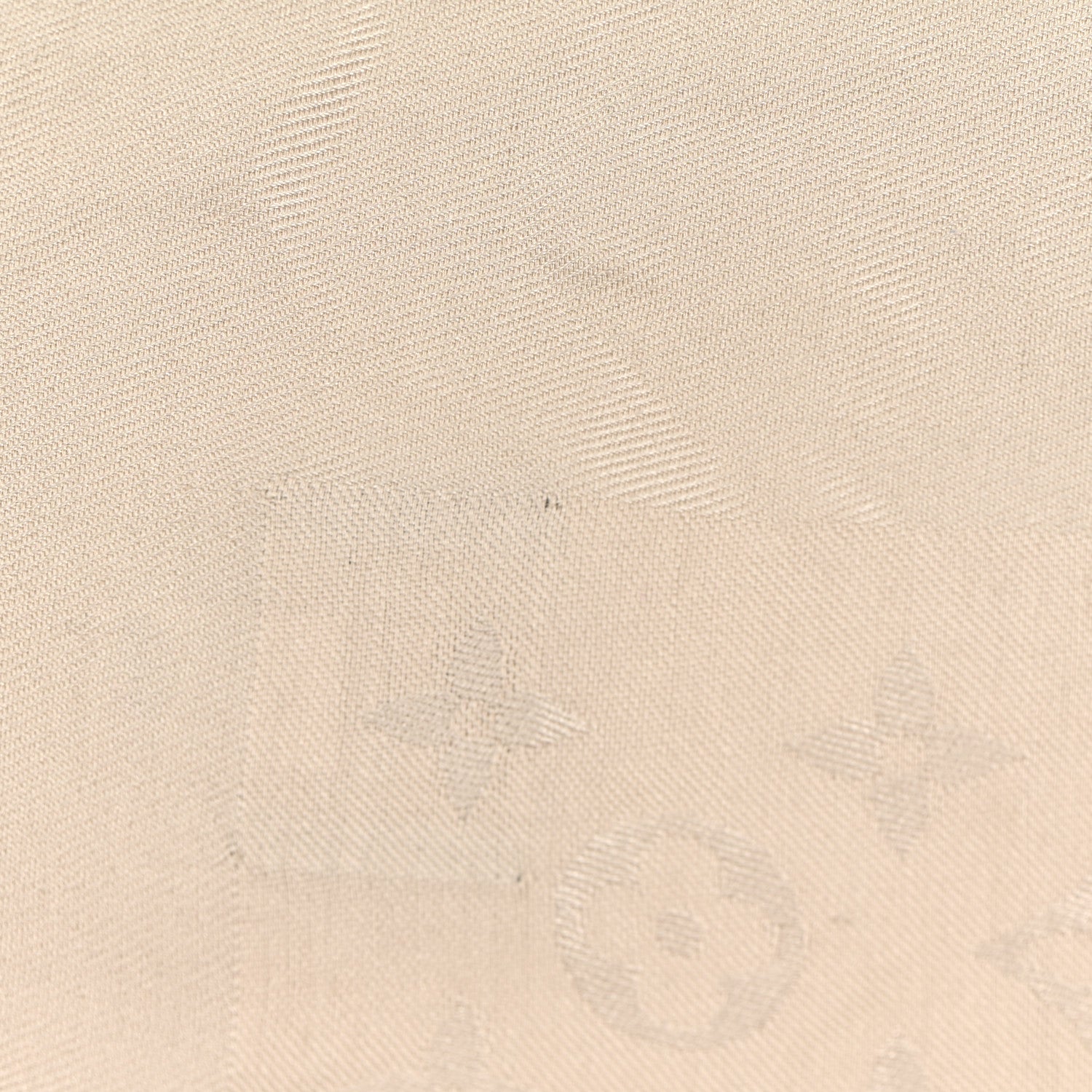 Louis Vuitton Silk Wool Monogram Shawl Greige 6 of 7