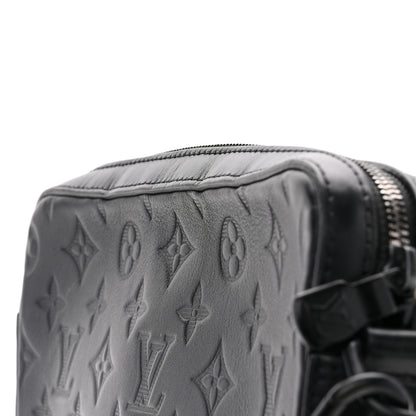 Louis Vuitton Calfskin Monogram Shadow Duo Messenger Black 11 of 11