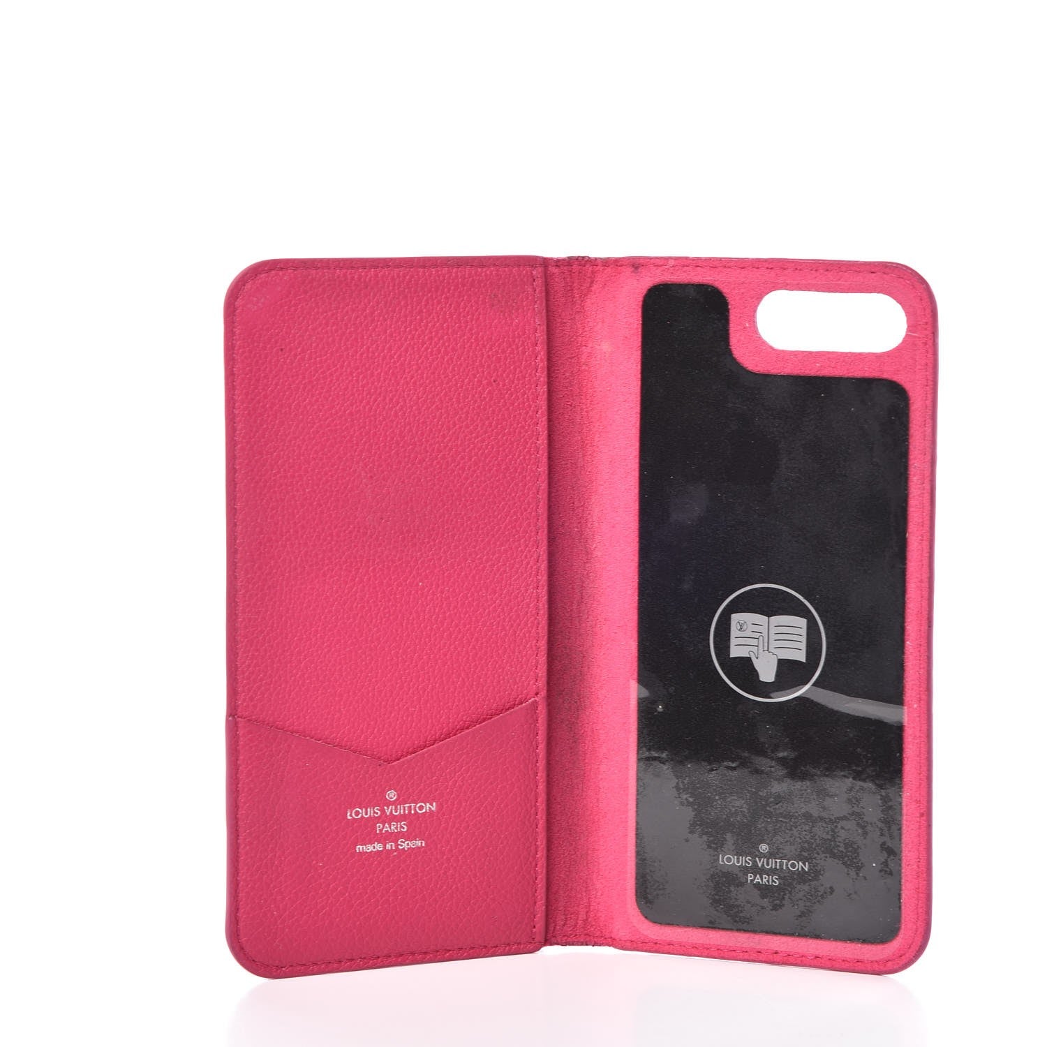 Louis Vuitton Monogram Cuir iPhone 7/8 Plus Folio Case Fuchsia 4 of 11