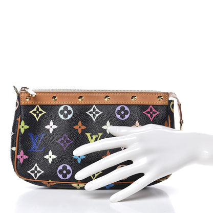 Louis Vuitton Monogram Multicolor Pochette Accessories Black 2 of 10