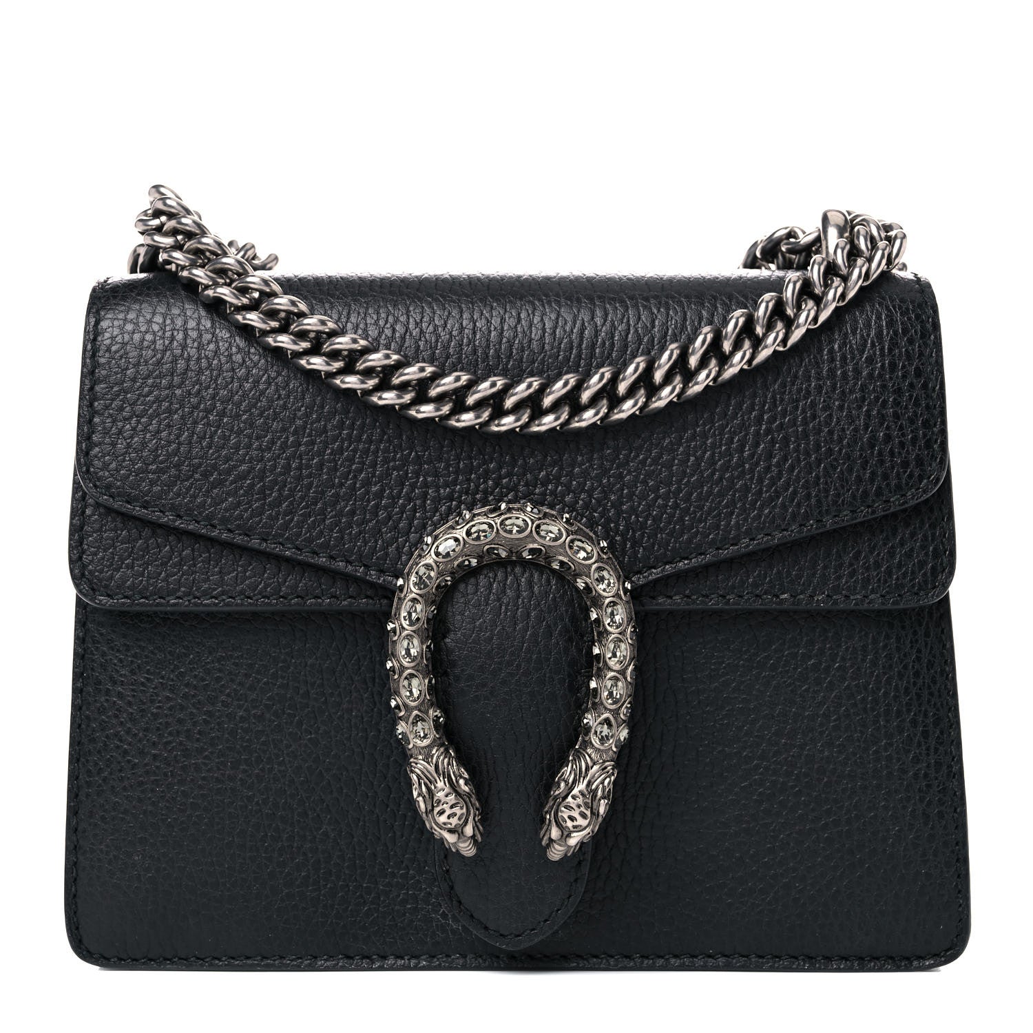 Gucci Calfskin Mini Dionysus Shoulder Bag Black 1 of 14