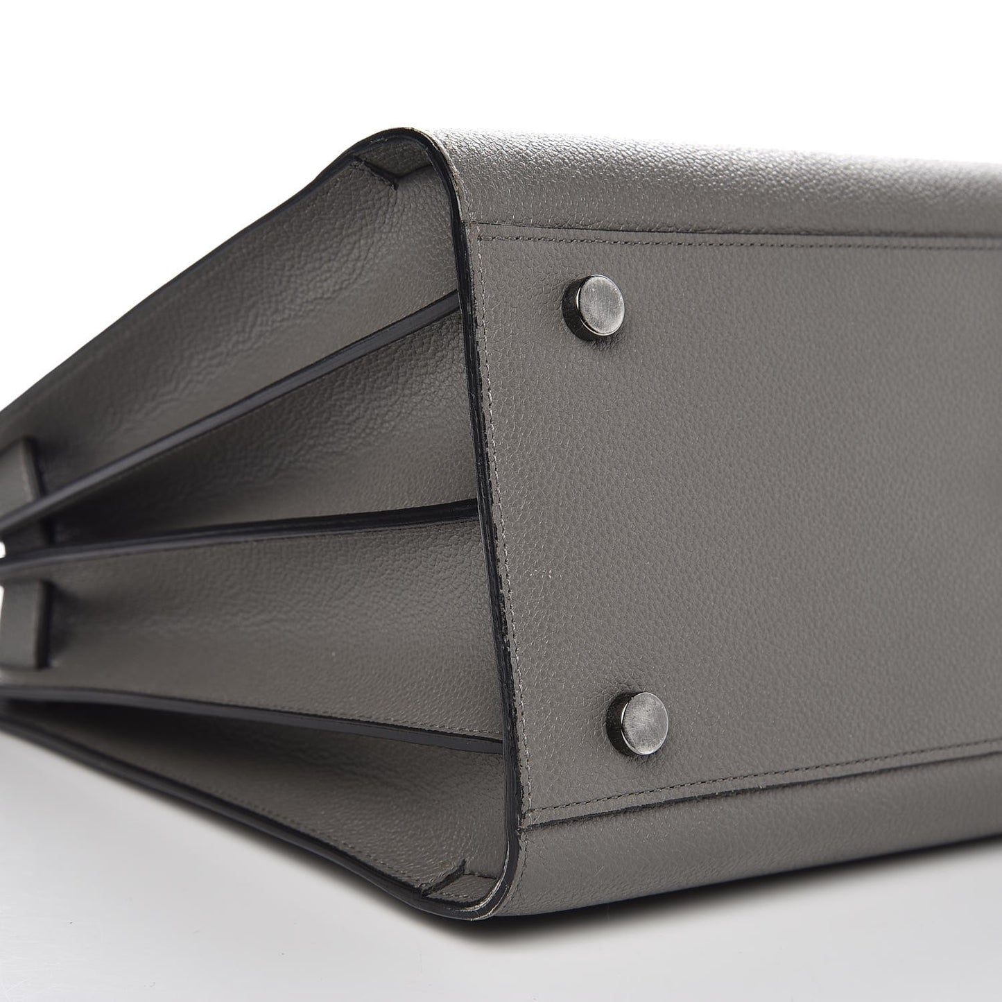 Grained Calfskin Small Sac De Jour Fog