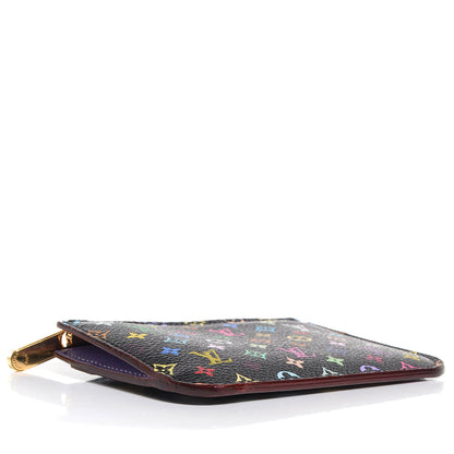 Louis Vuitton Monogram Multicolor Key Pouch Black Violet 4 of 8