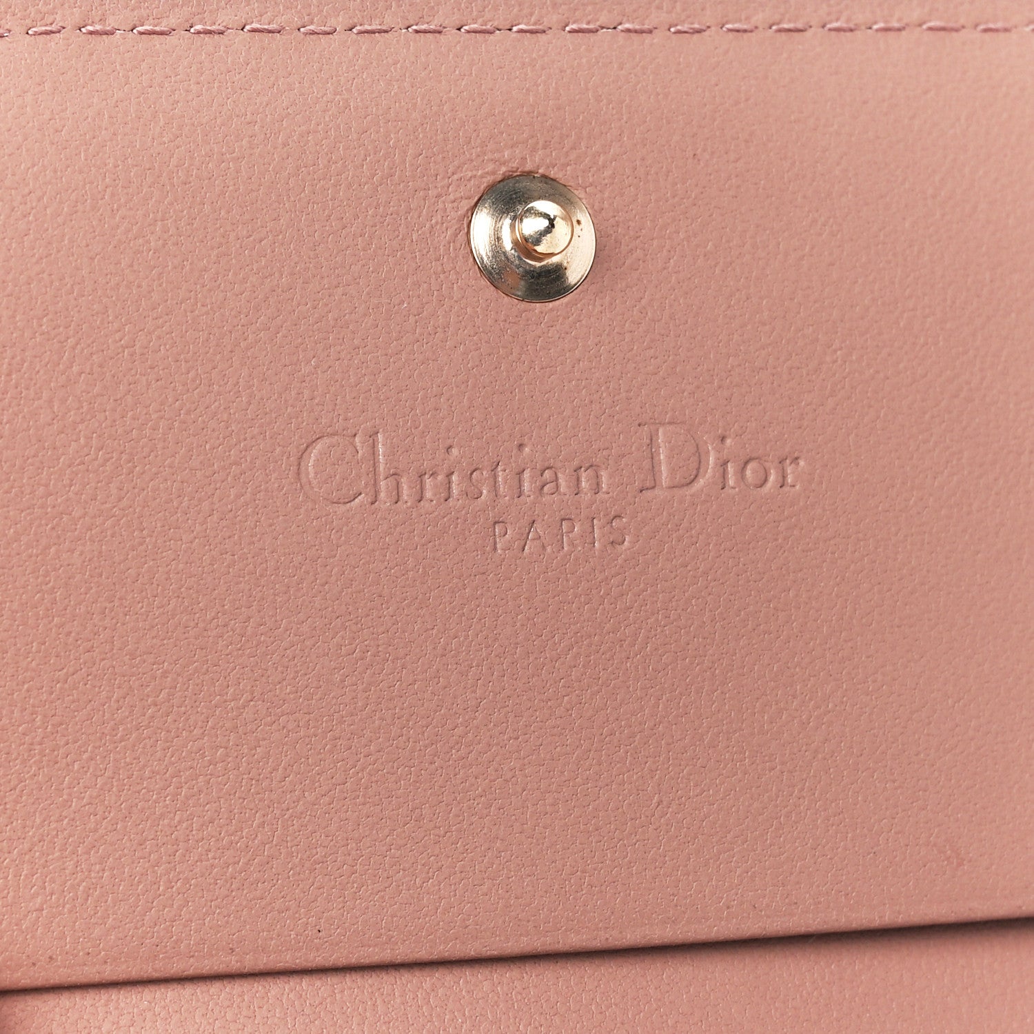 Christian Dior Ultra Matte Calfskin Cannage Mini Lady Dior Wallet Fard 9 of 13