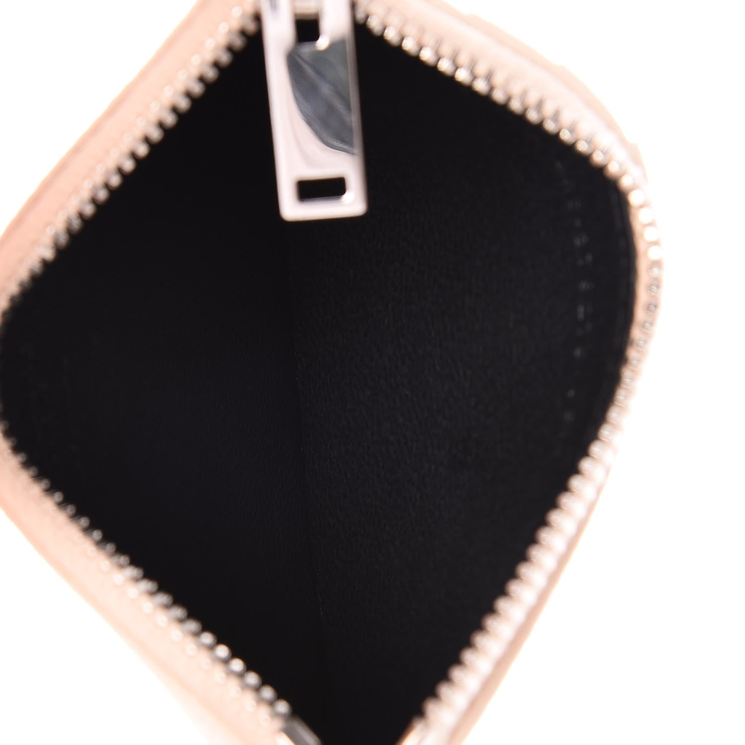 Saint Laurent Grained Calfskin 5 Fragments Zip Pouch Card Holder Nude Powder 5 of 11
