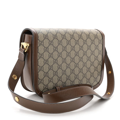Gucci GG Supreme Monogram Horsebit 1955 Shoulder Bag Beige Brown Sugar 3 of 11