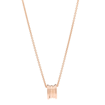 Bulgari 18K Rose Gold B.Zero1 Pendant Necklace 1 of 6