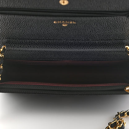 Chanel Caviar Quilted Wallet On Chain WOC Black 5 of 9
