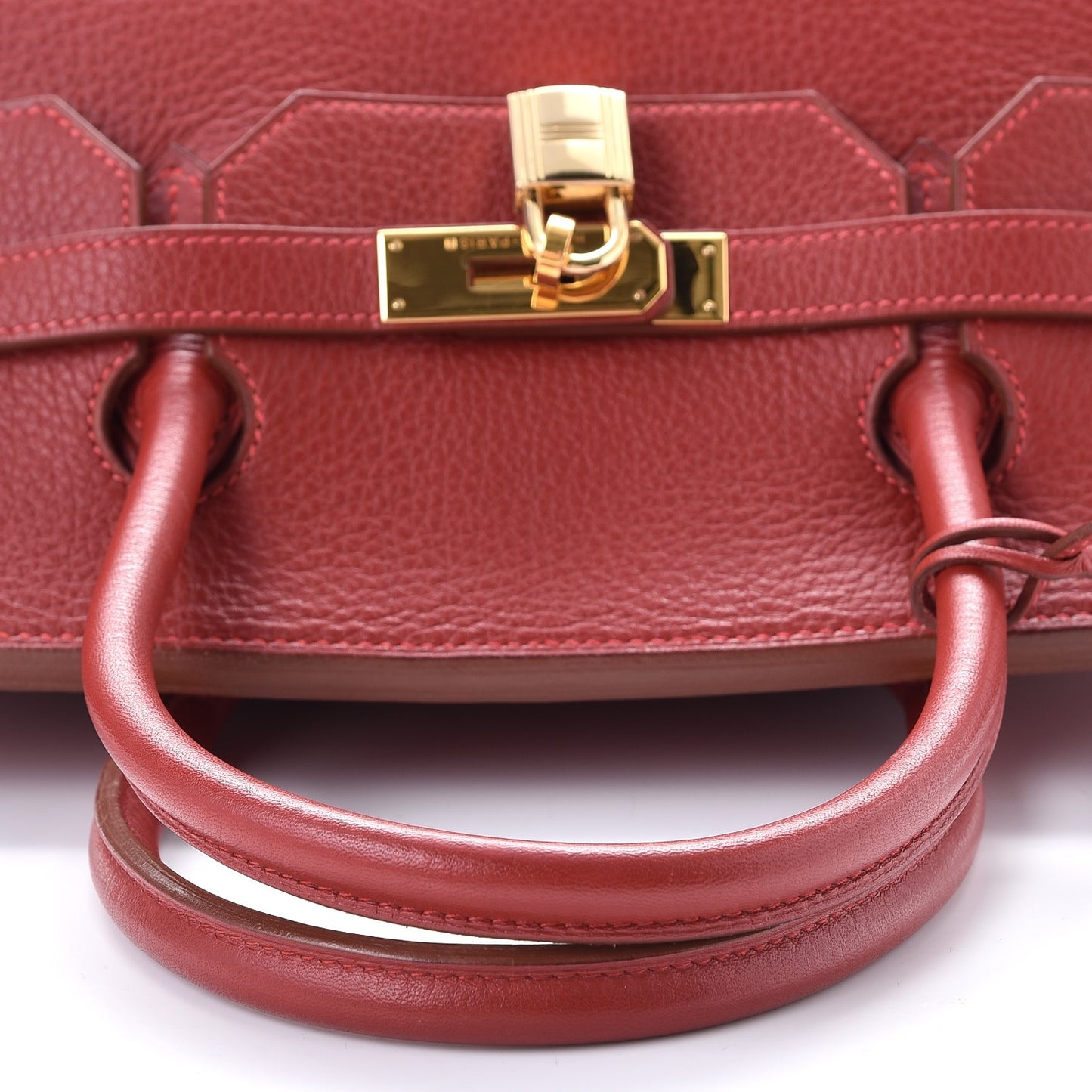 Taurillon Clemence Birkin 40 Rouge Casaque