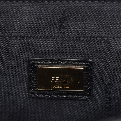 Fendi Vitello Elite Studded Monster Mini Demi Jour Shoulder Bag Black 6 of 7