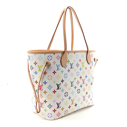 Louis Vuitton LV X TM Monogram Multicolor Neverfull MM White 4 of 10