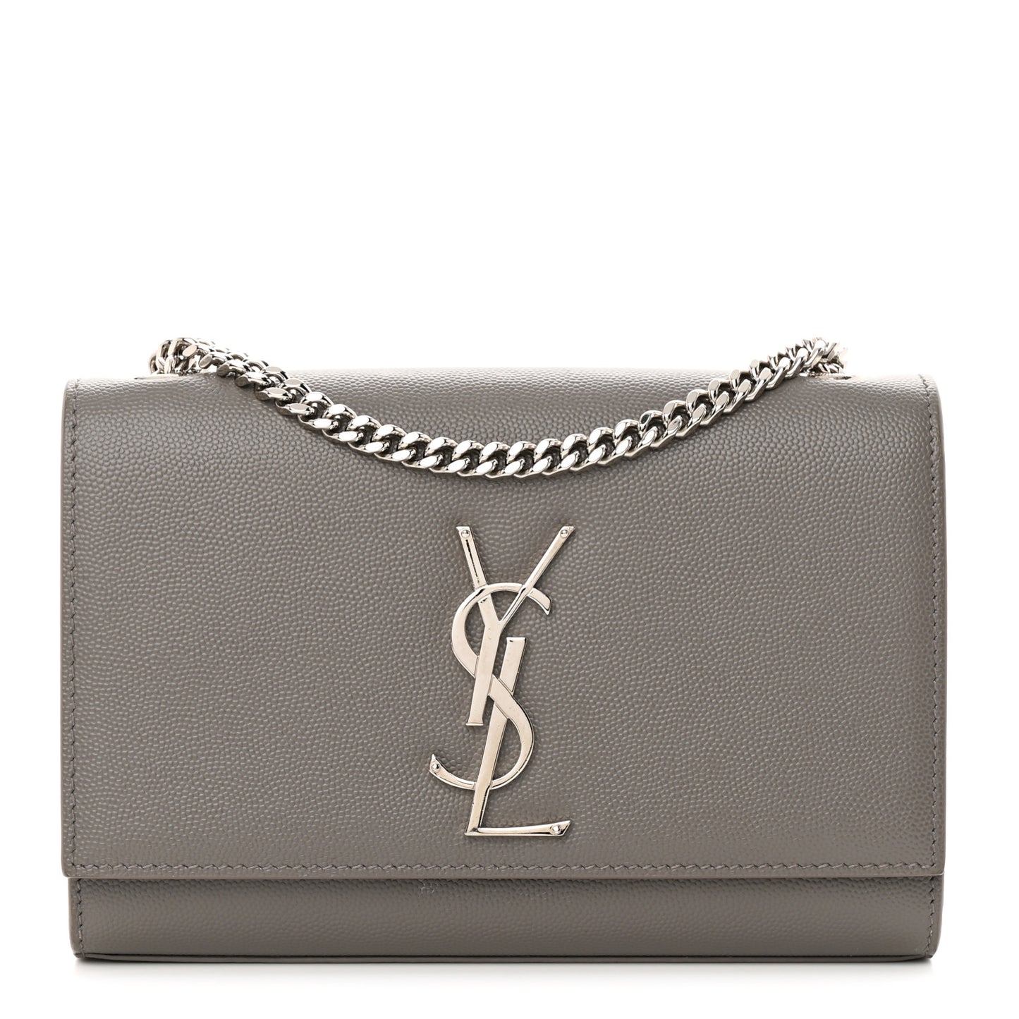 Grain De Poudre Classic Monogram Kate Satchel Grey