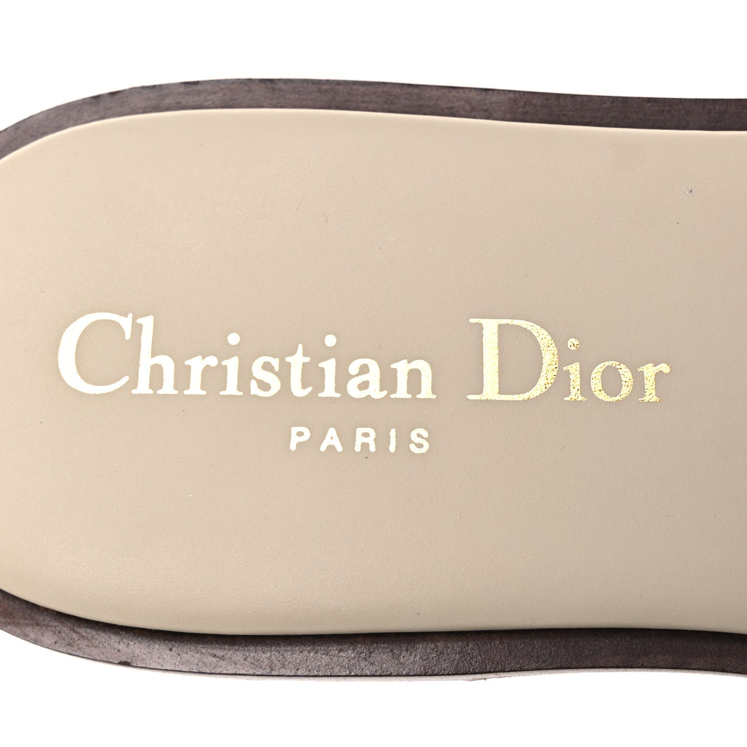 Christian Dior Calfskin Lambskin Micro Cannage D-Lane Flat Slide Sandals 36 Light Ecru 9 of 11