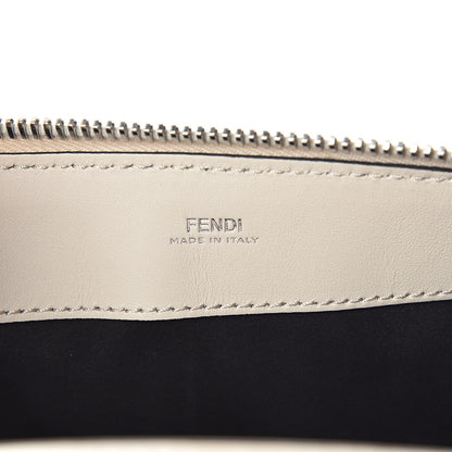 Fendi Vitello Baltico Shiny Nappa Lace Up DotCom Satchel Camelia Black Multicolor 7 of 11