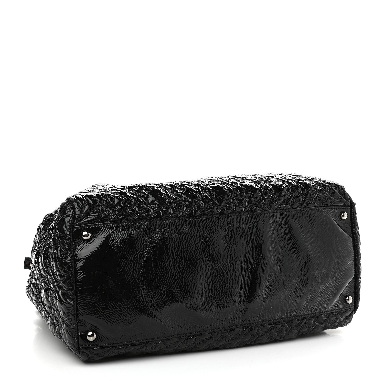 Chanel Vinyl Rock in Moscow Tote Black 4 of 9