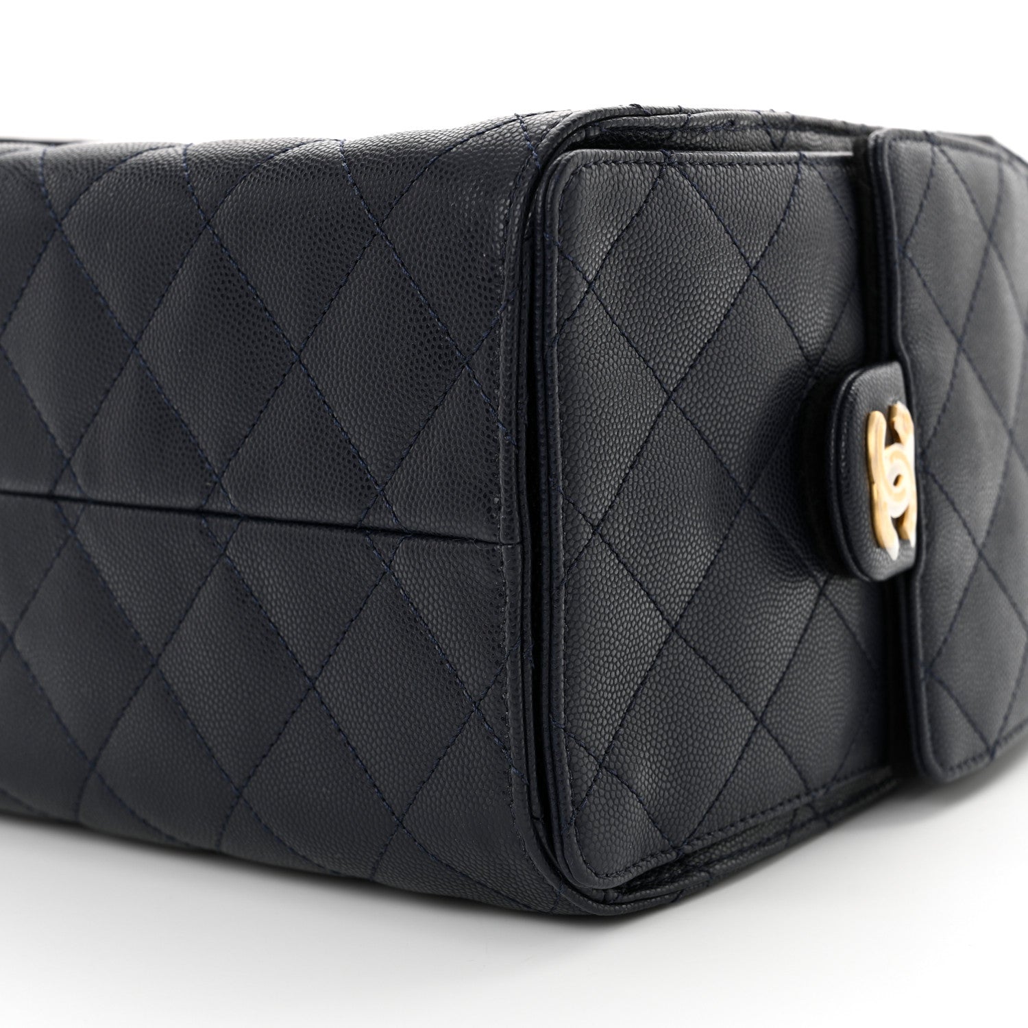 Chanel Caviar Quilted Small Chanel 25 Handbag Dark Navy 10 of 11