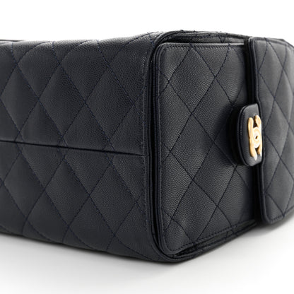 Chanel Caviar Quilted Small Chanel 25 Handbag Dark Navy 10 of 11