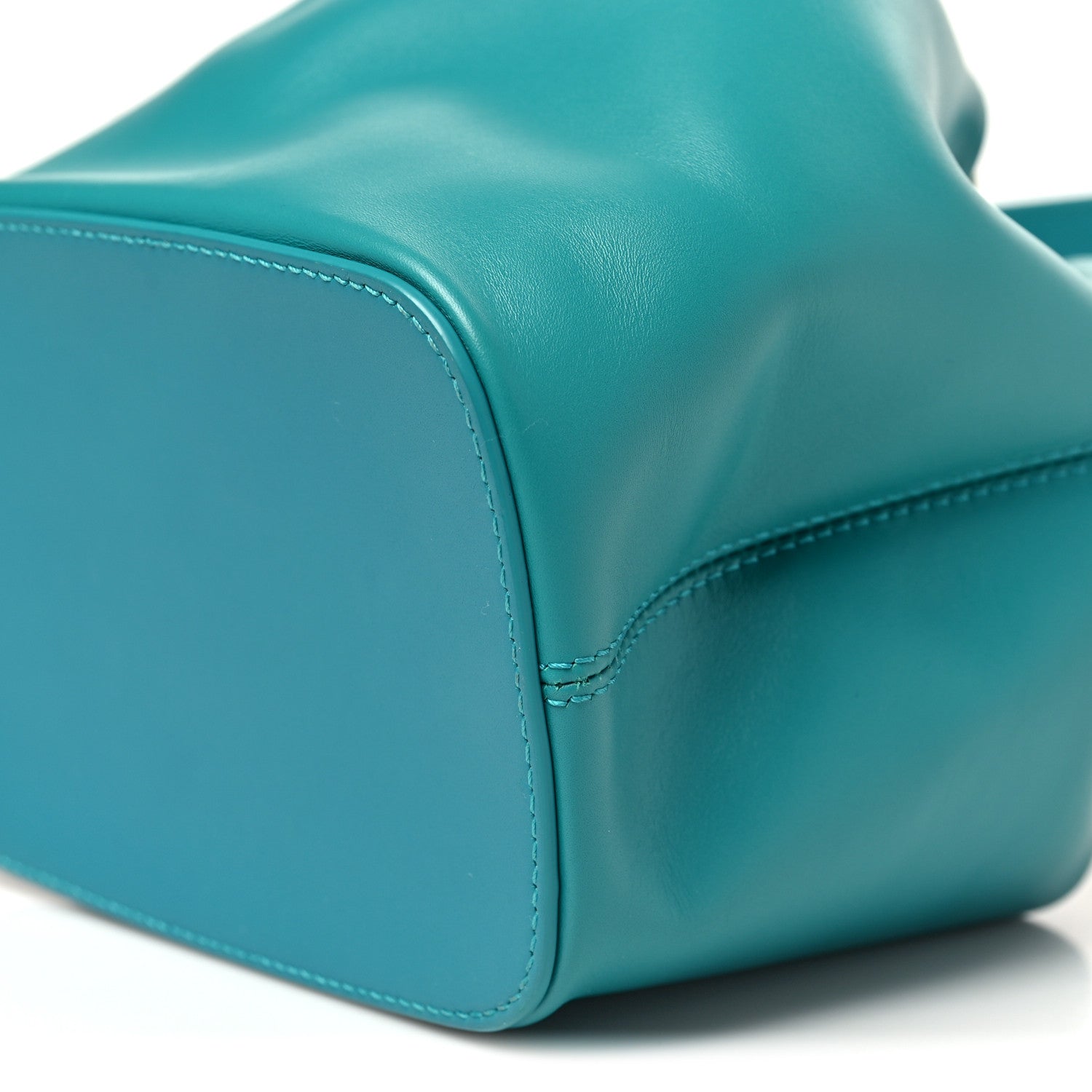 Bulgari Calfskin Serpenti Forever Bucket Bag Tropical Turquoise 9 of 9