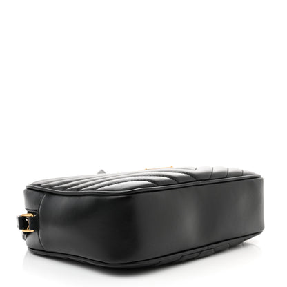 Saint Laurent Calfskin Matelasse Monogram Lou Camera Bag Black 4 of 11