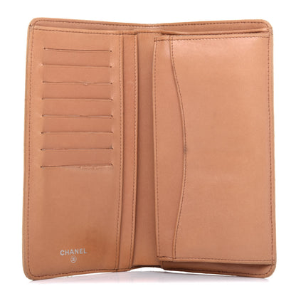Chanel Lambskin Quilted Yen Wallet Beige 5 of 23