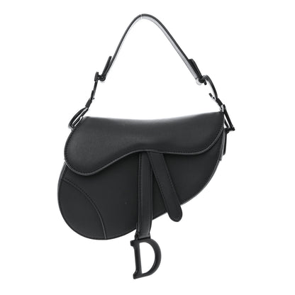 Christian Dior Ultra Matte Calfskin Mini Saddle Bag Black 1 of 10