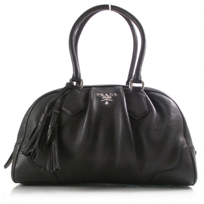 Prada Leather Tassel Bowling Bag 1 of 10