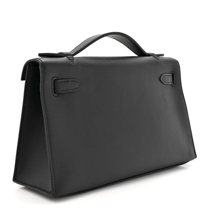 Hermes Swift Kelly Pochette Clutch Black 3 of 11