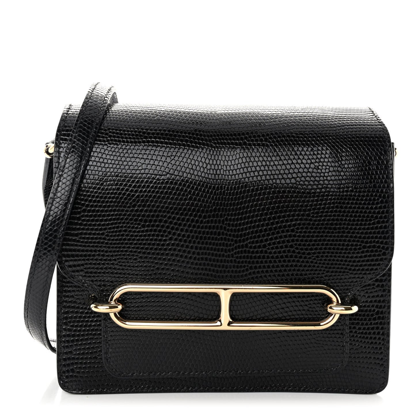 Lizard Mini Sac Roulis Black
