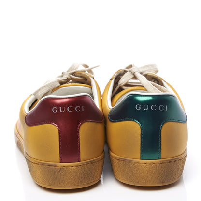 Gucci Distressed Calfskin Mens Ace Blade Sneakers 8 Crop 7 of 11