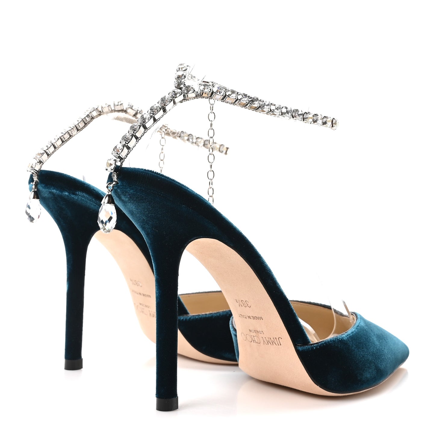 Velvet Crystal Saeda 100 Pumps 38.5 Dragonfly