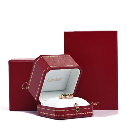 Cartier 18K Pink Yellow White Gold Classic Trinity Ring 51 5.75 10 of 10