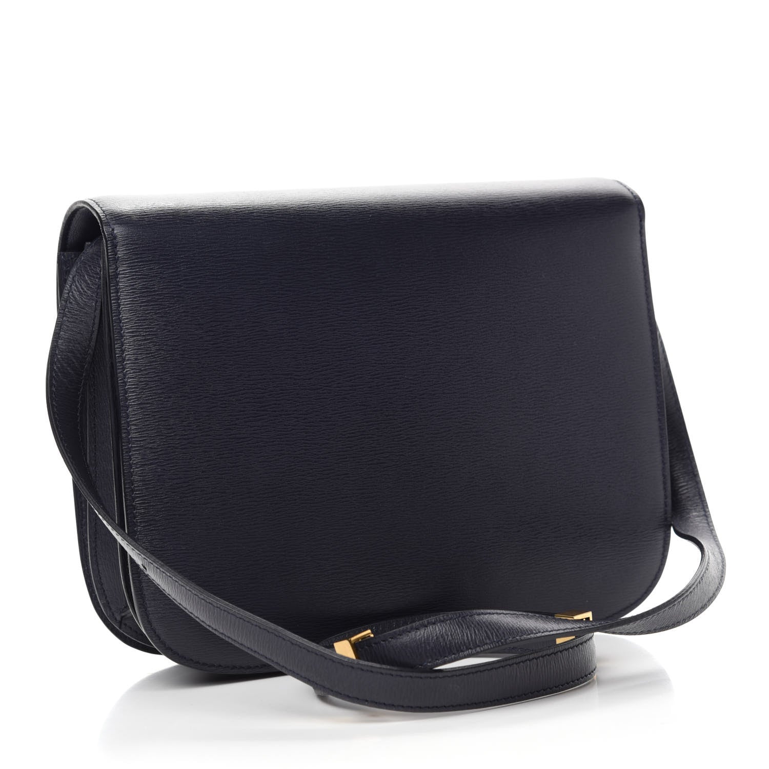 Celine Liege Calfskin Medium Classic Box Flap Bag Dark Blue 3 of 11