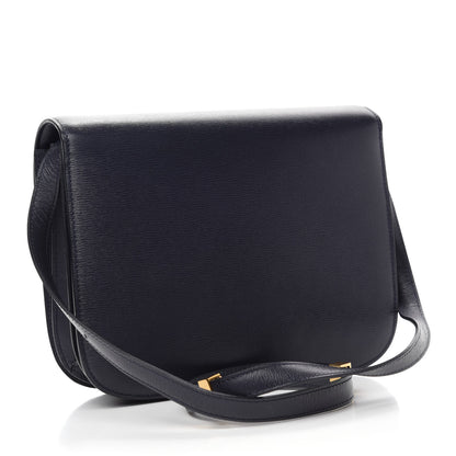 Celine Liege Calfskin Medium Classic Box Flap Bag Dark Blue 3 of 11