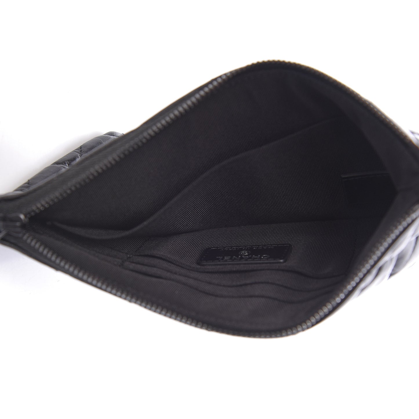 Aged Calfskin Quilted Medium Reissue Cosmetic Case So Black